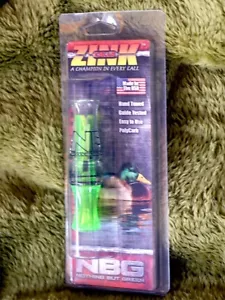 NEW! ZINK NBG Nothing But Green Single Reed Mallard Duck Call Lemon Drop Poly - Picture 1 of 2