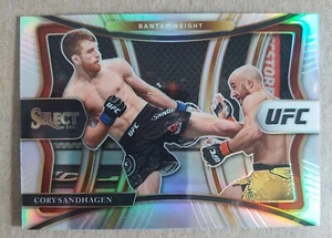 2021 Select UFC CORY SANDHAGEN Bantamweight Premier Level Silver Prizm #191 - Picture 1 of 2