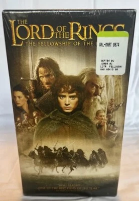 The Lord of the Rings: The Fellowship of the Ring VHS Tape - SEALED WHV SEAL - Image 1 of 4