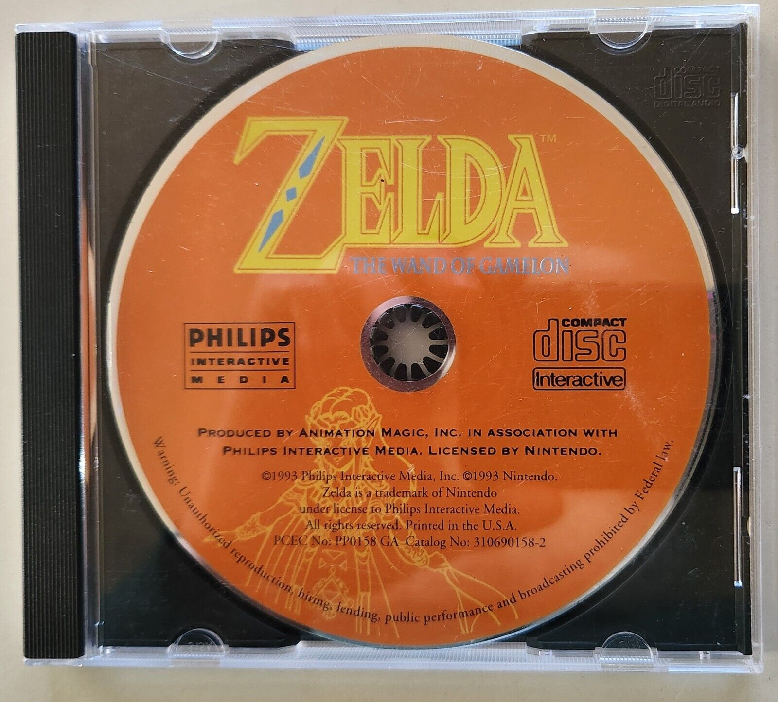 Zelda: The Wand of Gamelon (Philips CD-i, 1993) CIB except for manual, over $200