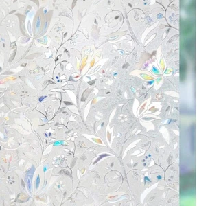 Lemon Cloud 3D Window Film Sticker TULIPS 17.7 x 78.7 in. UV Protection No Glue - Picture 1 of 9