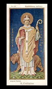 antico Santino -Heilige Karte- Bild fromm San Corbiniano - Bild 1 von 1