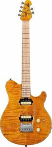 Sterling by Music Man Axis Guitar, Flame Maple Top, Trans Gold