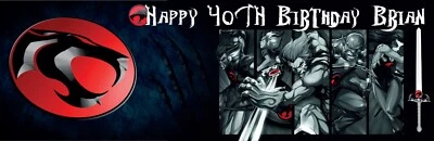 2 No. Banderas de cumpleaños personales de Thundercats Foto 1 de 3