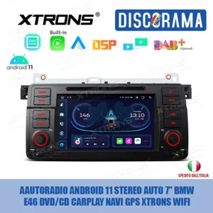AUTORADIO ANDROID 11 STEREO AUTO 7" BMW E46 DVD/CD CARPLAY NAVI GPS XTRONS WIFI - Foto 1 di 11