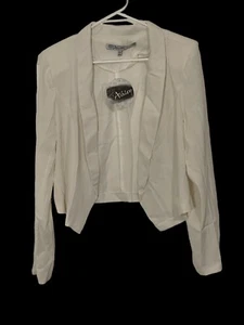 NWT Ashley By 26 International Lightweight Off-White Blazer Large - Picture 1 of 4
