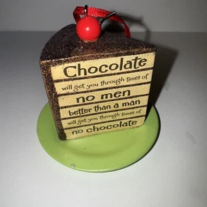 Pieza de sello de pastel de chocolate adorno de Navidad amigo único San Valentín - Imagen 1 de 6