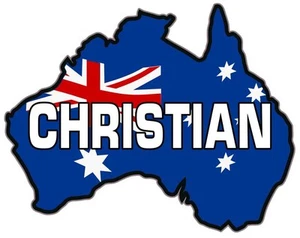 VINYL DECAL AUSTRALIAN MAP CHRISTIAN Size apr 100mm by 80mm MADE IN AUSTRALIA - Bild 1 von 1