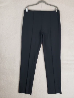 Body by Victoria Women Pants 14 Black Viscose Blend High Rise Pleated Straight - Image 1 of 4
