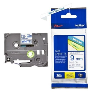 Cinta de etiquetas P-Touch original Brother TZe-223 (9 mm x 8 m) azul sobre blanco - Imagen 1 de 1