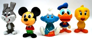 5 Stck. 1975 Mattel Inc. Disney Sprechspielzeug Lot Donald Duck Mickey Mouse Schlumpf - Bild 1 von 4