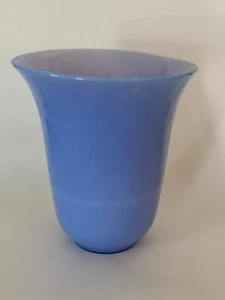 Yalos Casa Murano Italy Art Glass Periwinkle Opalescent 7" Tall Vase - Picture 1 of 8