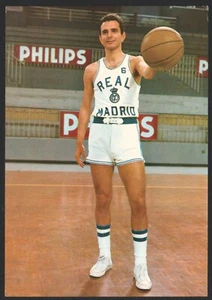 Postkarte des Real Madrid Basketballspielers, Cristobal, 70er Jahre - Bild 1 von 2