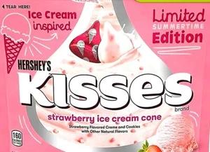 HERSHEY'S KISSES 5 Pounds Strawberry Ice Cream Chocolate Candy Bulk Gift - Picture 1 of 4