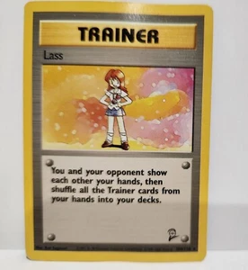 Pokémon TCG Lass Base Set 2 104/130 Regular Rare - Picture 1 of 2