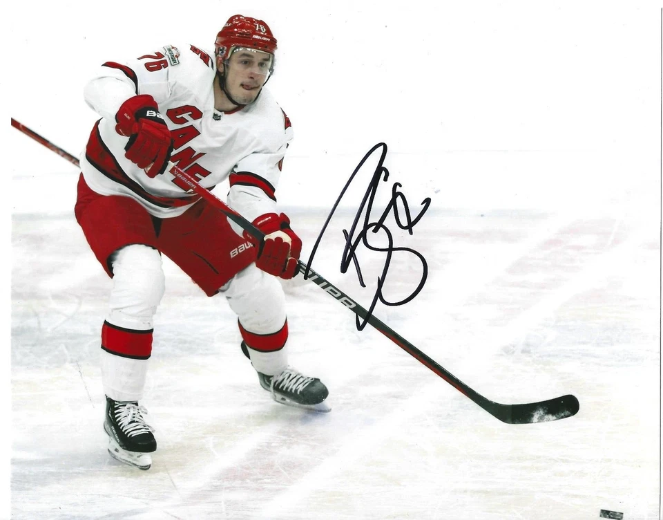BRADY SKJEI Signed 8.5 x 11 Photo Signed REPRINT Hockey CAROLINA HURRICANES - Image 1 of 1