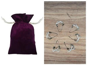 6 Pcs Iron+ 6 Brass single Wire Grib Mizrab / Mijrab Cover Musical Instrument - Picture 1 of 5