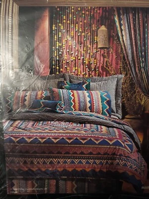 Collier Campbell Mardi Gras Queen Flat Sheet New Vintage 1993 - Image 1 of 2