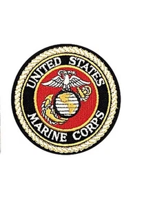 1549 Rothco Deluxe Round U.S.M.C. Patch 4" - Bild 1 von 1