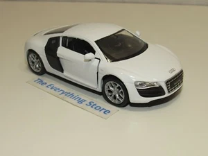 WELLY AUDI R8 V10 BRIGHT WHITE 4.5 INCHES LONG NO BOX USA FREE SHIP - Picture 1 of 4
