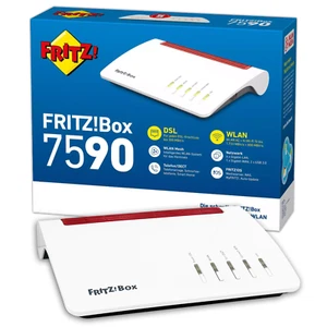 AVM FRITZBox 7590 Router mit VDSL DSL Supervectoring Modem MESH WLAN Gigabit TOP - Bild 1 von 8