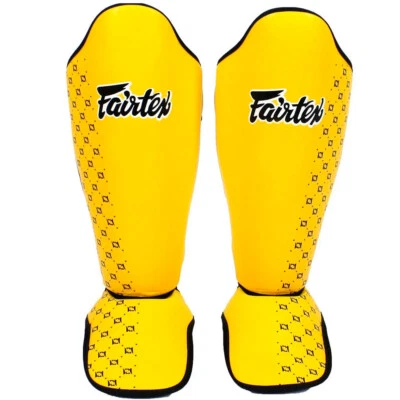Espinilleras Fairtex SP5 Muay Thai Boxeo MMA Kickboxing Espinilleras Amarillas Foto 1 de 4