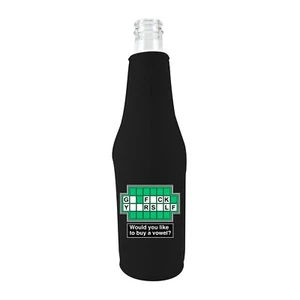Botella de cerveza Go F Yourself 12 oz cuello largo Coolie; rueda, vocal, vocal, fortuna - Imagen 1 de 8