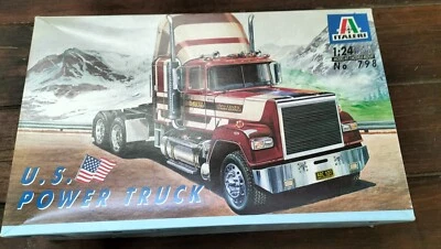 Italeri US POWER TRUCK Scala 1:24 Modellino SOLO SCATOLA Vintage - Immagine 1 di 4