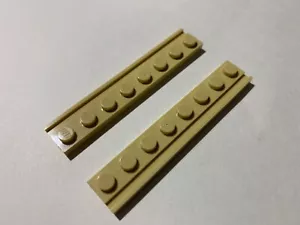 Lego Parts 4510 (2pcs) Plate w/Grooved Door Rail, 1x8 Choose Color - Picture 1 of 8