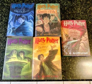 Harry Potter Lot of 4 Set Hardcover First American Edition Books Volumes - Picture 1 of 11