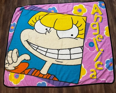 Vintage Rare 1998 Rugrats Fleece Throw Blanket ~ Angelica 90’s Nickelodeon - Image 1 of 2