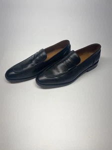 Mocasines Allen Edmonds Para Hombres RANDOLPH Sin Cordones Penny Cuero Negro Talla 10.5 D - Imagen 1 de 10