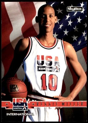 Reggie Miller 1994 SkyBox USA #73 USA NBA READ FREE SHIPPING AutographDen - Image 1 of 2