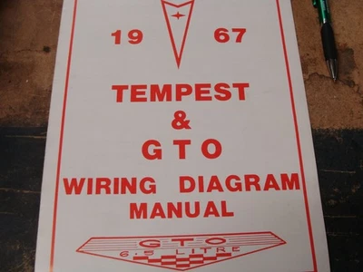 1967 Pontiac GTO,Tempest,LeMans wiring diagram  manual - Image 1 of 4