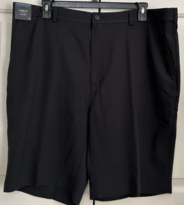 Pantaloncini chino uomo Roundtree & Yorke Performance 44T neri nuovi con etichette vestibilità classica - Foto 1 di 6