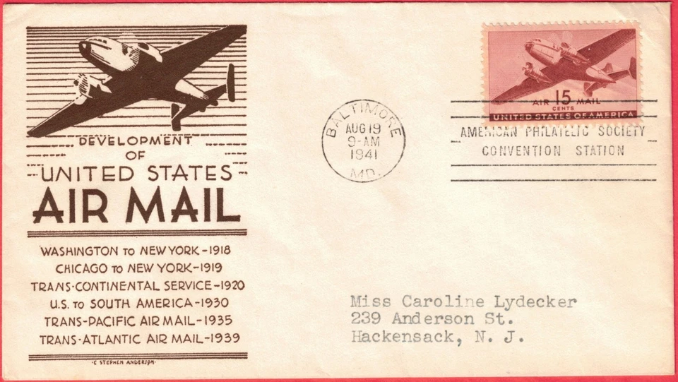 C28-1 FDC- Anderson Historical Cachet- very nice-selling for AFDCS chap 56 - Image 1 of 1