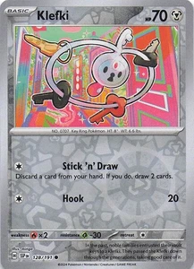 Klefki Common Reverse Holo SV08: Surging Sparks 128/191 NM - Picture 1 of 2