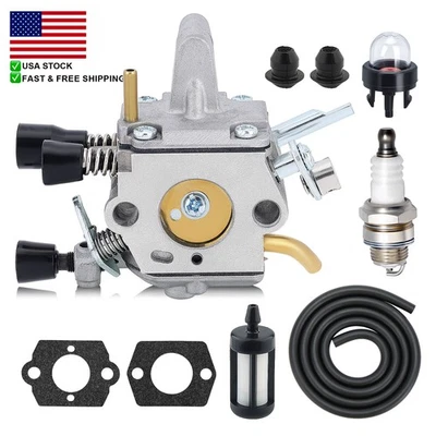 Carburador para Stihl FS250 FS250R FS300 FS350 FS120 FS120R FS200R Kit de línea de combustible Foto 1 de 4