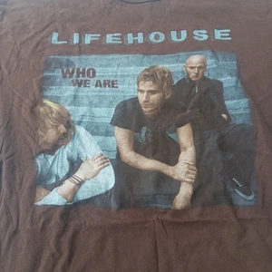 Lifehouse Who We Are Album Tour Concert 2007 Near Vintage Y2K Rock T Shirt L EUC - Picture 1 of 19