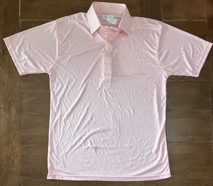 NWOT Collars and Co Collar Polo Golf Shirt Mens Medium Pink Solid Flat - Picture 1 of 3