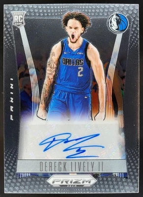 2023-24 Panini Prizm Deca Dereck Lively II Signatures Auto RC Mavericks EW - Image 1 of 4