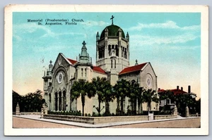 St. Augustine Florida Memorial Presbyterian Church c.1935 Postkarte - Bild 1 von 2