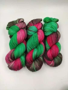 handgefärbte Merino Softi Sockenwolle 4 fach - 100 g WEIHNACHT  546 - Bild 1 von 1
