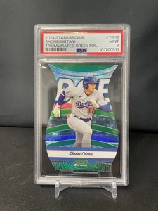 2024 Topps Stadium Club - Triumvirati Shohei Ohtani #TRI-2 verde /50 LOW POP!! - Foto 1 di 2
