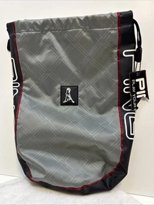 Ping Golf Shoe Sack Bag Black Grey With Red Trim Drawstring Pingman New W/Tag! - Picture 1 of 10