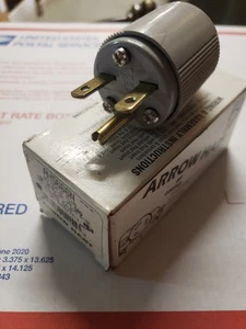 ARROW HART AH5666N, 15A, 250V, 2P, 3W AUTOGRIP PLUG - Picture 1 of 2
