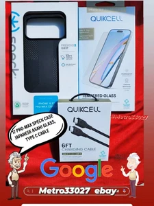 FOR APPLE IPHONE 17 PRO MAX SPECK PRESIDO2 GRIP VALUE BUNDEL /W-TEMPERED GLASS - Picture 1 of 7