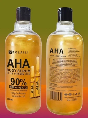 AHA Intensive Skin Brightening Face & Body Serum Darkspots,500ml [USA Stock 🇺🇸 - Image 1 of 4