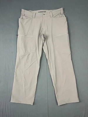 Pantalones Duluth Trading Flexpedition para Hombre 36x30 Gris Calce Relajado Bolsillos Carga Foto 1 de 4