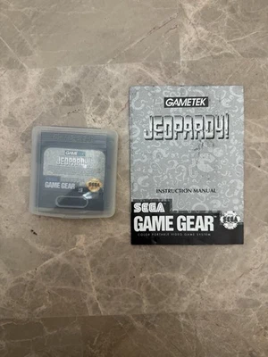 Jeopardy Sega Game Gear, 1994) - Cart & Case And Manual Authentic - Image 1 of 3